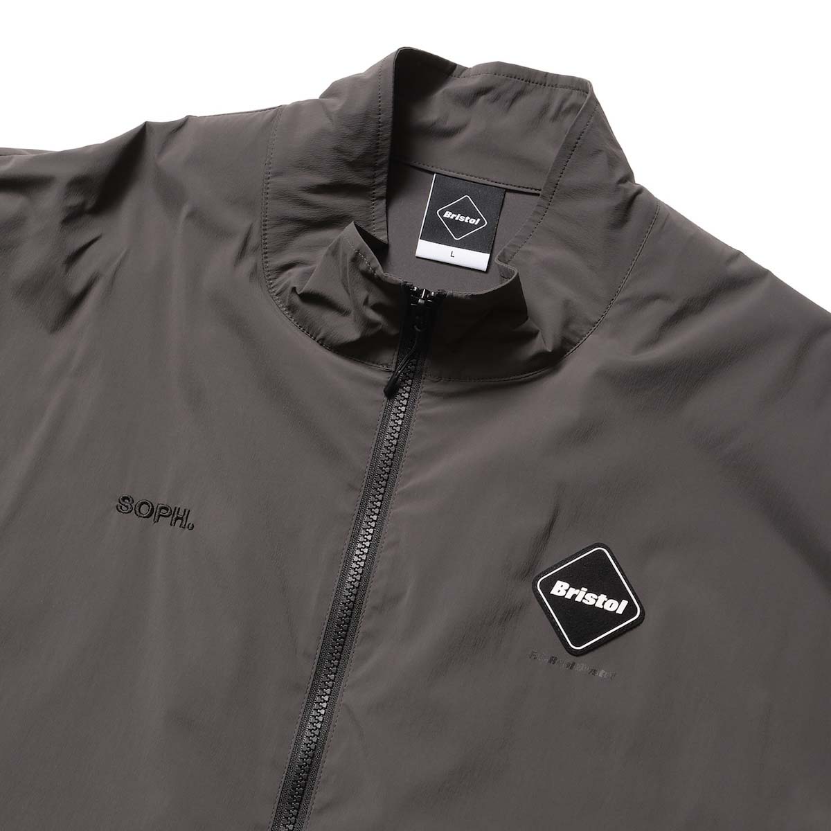 F.C.Real Bristol / CORDURA STRETCH VENTILATION BLOUSON (Charcoal Gray) ネック